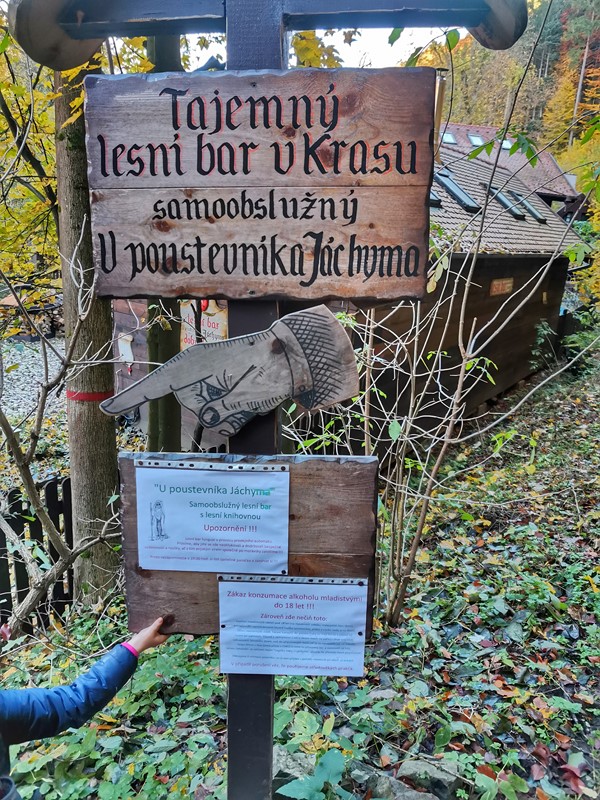 Lesní bar v cíli